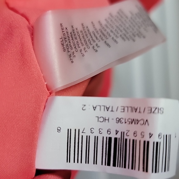 VINCE CAMUTO NWOT CORAL SHEATH DRESS SZ 2 - Picture 14 of 16